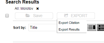 Save and Export Citations
