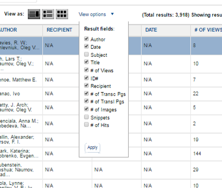 View Options